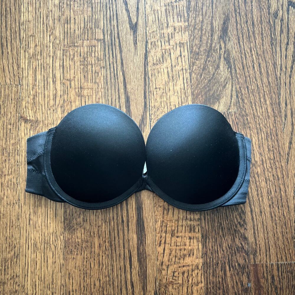 Gilligan & O'Malley Black Strapless Bra - 34 A